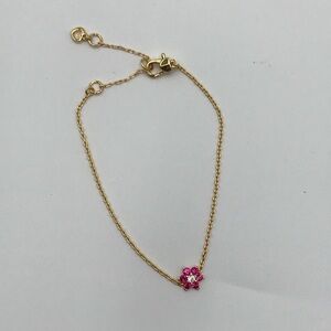 BWNT Kate Spade New York Gold and Pink Delicate Bracelet